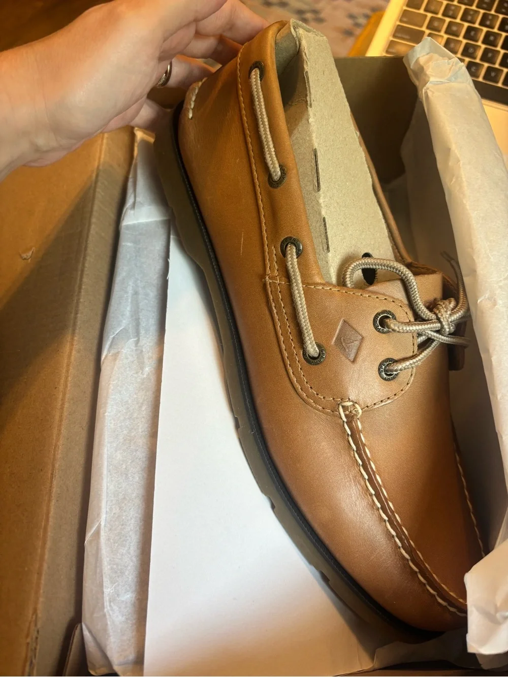 Sperry Men's Tan Leather Boat Shoe